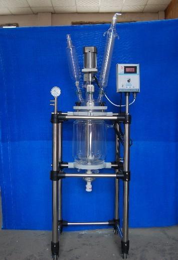 供应双层玻璃反应釜10L