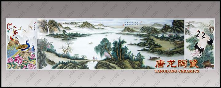 大型瓷板画厂家定做陶瓷大型瓷板画